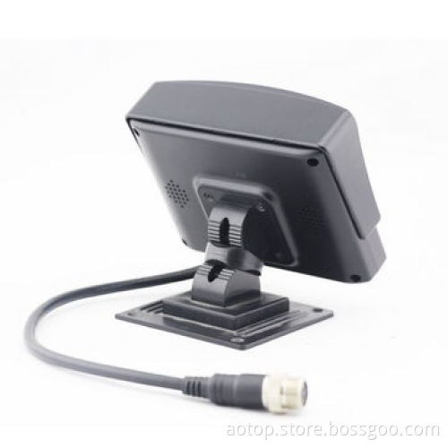 3.5-inch Car Backup Monitor with Remote Control, Multiple-language/12-24V/OSD Menu/Built-in Speaker
